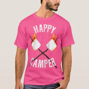 Happy Camper 	 Campfire Marshmallow Smores Lover 	 T-Shirt