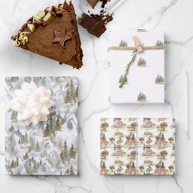 Happy Camper | Camping Birthday Party Wrapping Paper Sheets (Creator Uploaded)