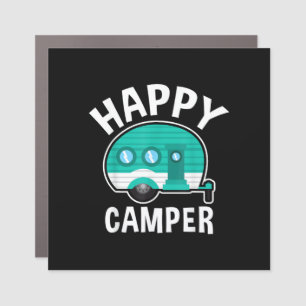 Happy Camper Camping Car Caravan Funny Vacation Magnet
