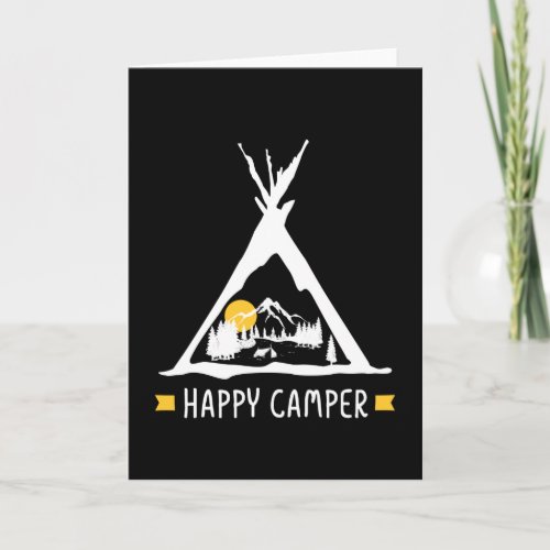 Happy Camper Camping Caravan Motorhome Gift Card