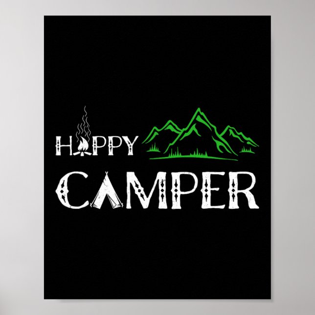 Happy Camper - Camping For Men  Poster (Front)