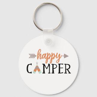 Happy Camper, Camping Keychain