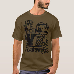 Happy Camper Camping Love Camping Life Funny Men W T-Shirt