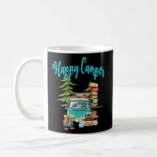 Happy Camper Camping Roadtrip  Coffee Mug