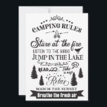 Happy Camper Camping Rules Save The Date<br><div class="desc">Happy Camper Camping Rules</div>