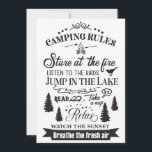 Happy Camper Camping Rules Save The Date<br><div class="desc">Happy Camper Camping Rules</div>