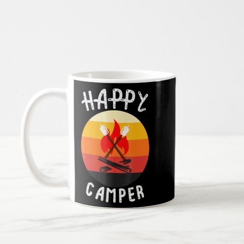 Happy Camper Camping Travel Trailer Summer Vacatio Coffee Mug