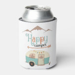 Happy Camper Can Cooler at Zazzle