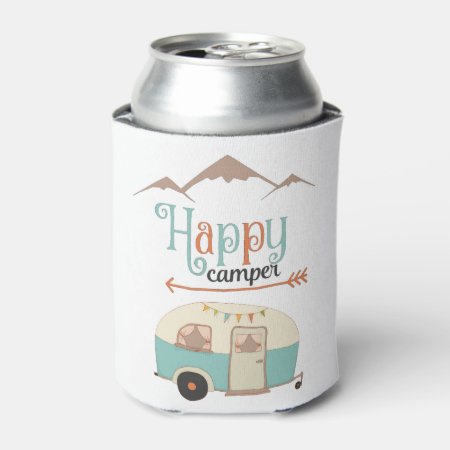Happy Camper Can Cooler