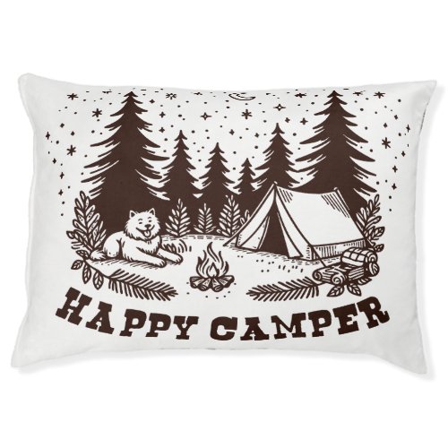 Happy Camper choose color Pet Bed
