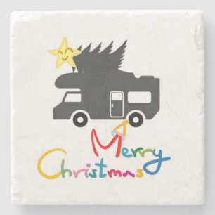 **HAPPY CAMPER CHRISTMAS** COASTER