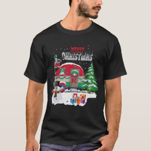 Happy Camper Christmas Shirt Funny Camping Christm