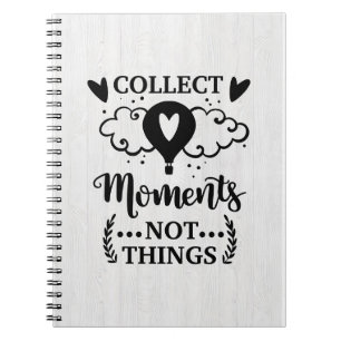 Happy Camper Collect Moments Not Things Notebook