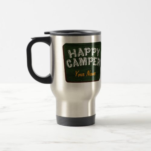 Happy Camper Customizable Camping Mug