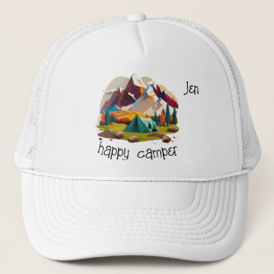 'happy camper' Customizable Trucker Hat