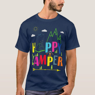 Happy Camper Cute Vintage Camping Lover T-Shirt