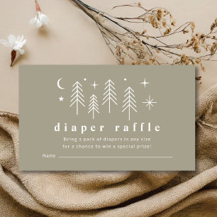 Happy Camper Diaper Raffle  Enclosure Card