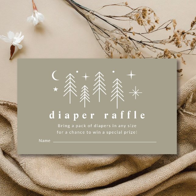 Happy Camper Diaper Raffle  Enclosure Card (Creator Uploaded)