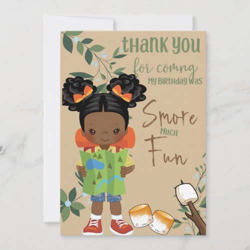 Happy Camper Different Birthday Thank You Card