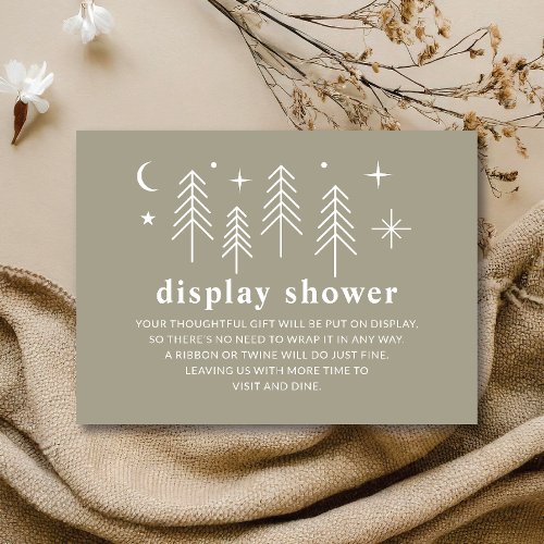 Happy Camper Display Shower Enclosure Card