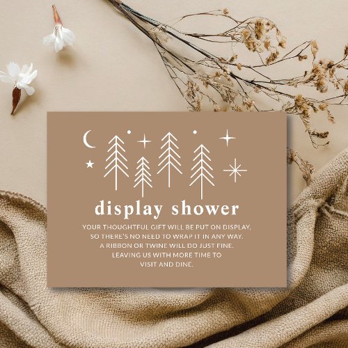 Happy Camper Display Shower Enclosure Card