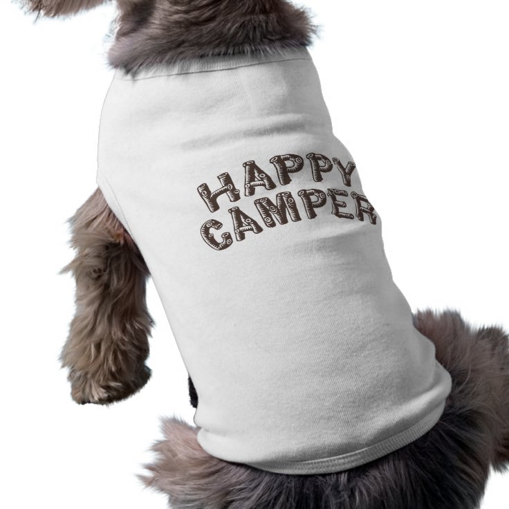 happy camper dog shirt