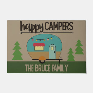 Happy Camper Doormat, Customized Camping Doormat