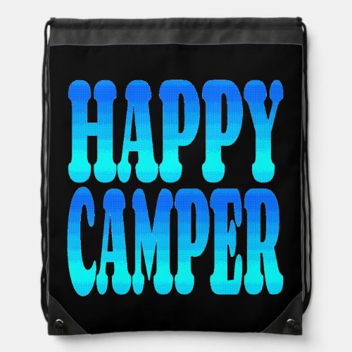 Happy Camper Drawstring Bag