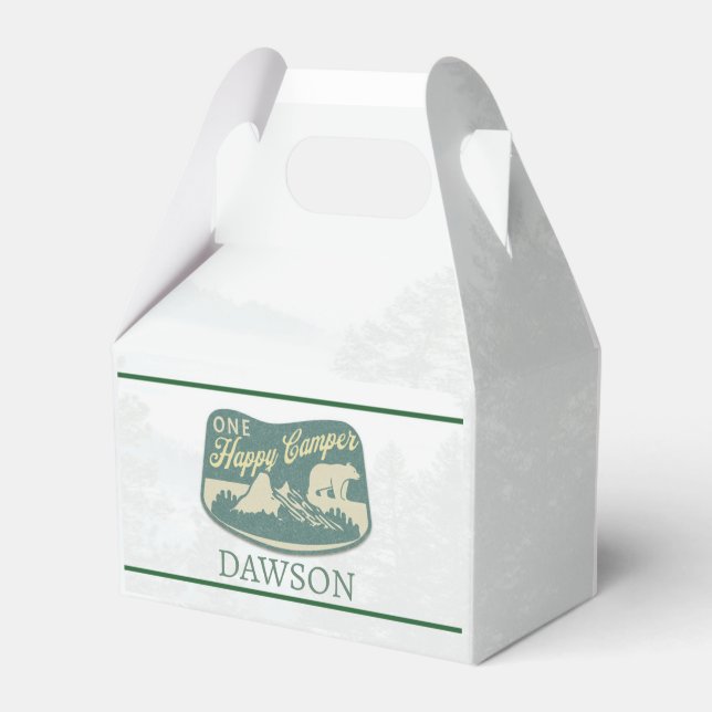 Happy camper, Favor Box, Adventure, National Park  Boxes (Front Side)