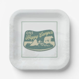 Happy camper, Favor Box, Adventure, National Park  Paper Plates