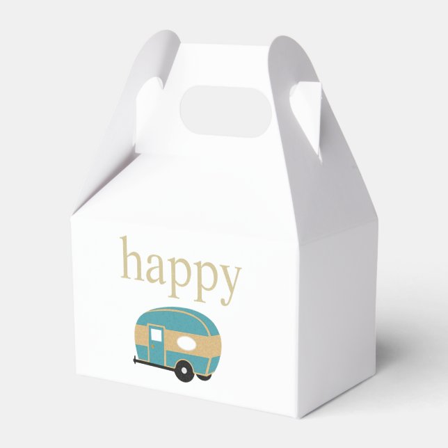 Happy Camper Favor Boxes (Front Side)
