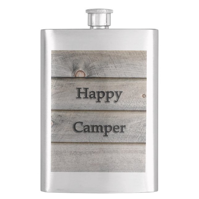 Happy Camper Flask (Front)