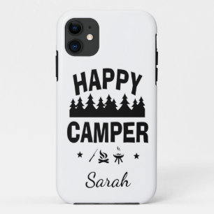 Happy Camper Fun Camping Quote iPhone 11 Case