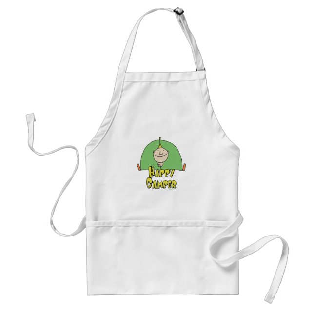 Happy Camper Guy Adult Apron (Front)