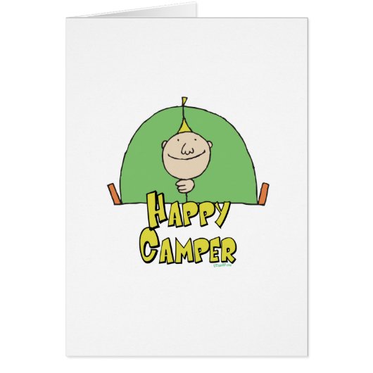 Happy Camper Guy Cards (Front)
