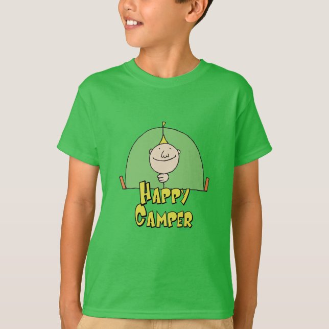 Happy Camper Guy T-Shirt (Front)
