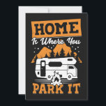 Happy Camper Home Is Where You Park It Save The Date<br><div class="desc">Happy Camper Home Is Where You Park It</div>