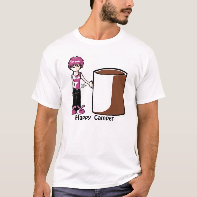 Happy Camper, in color T-Shirt (Front)