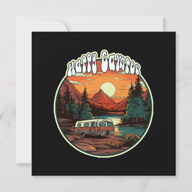 Happy Camper Invitation (Back)