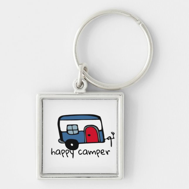 Happy Camper Keychain (Front)