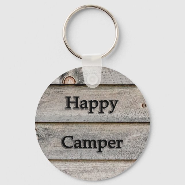 Happy Camper Keychain (Front)