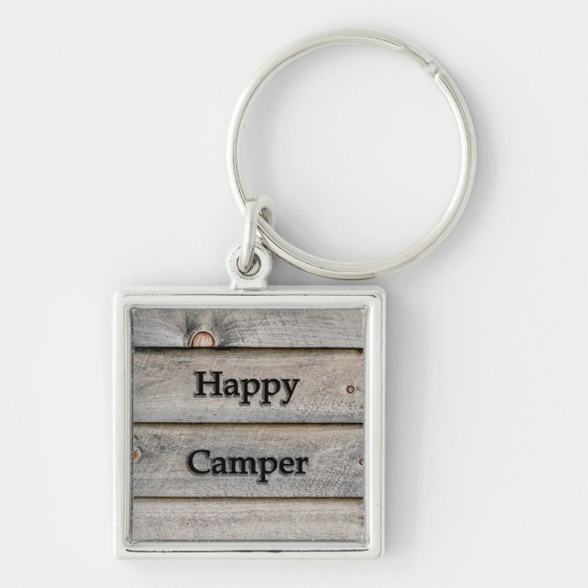 Happy Camper Keychain (Front)