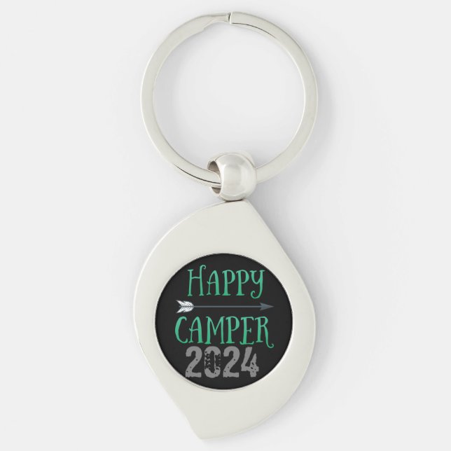 Happy Camper Keychain (Front)