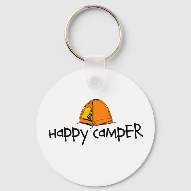 Happy Camper Keychain (Front)
