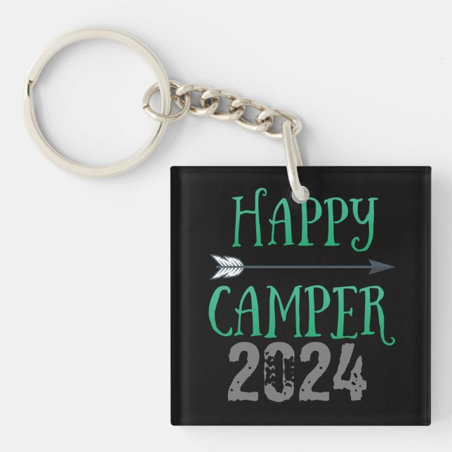 Happy Camper Keychain (Front)
