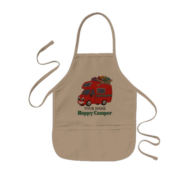 Happy Camper Kids' Apron (Front)