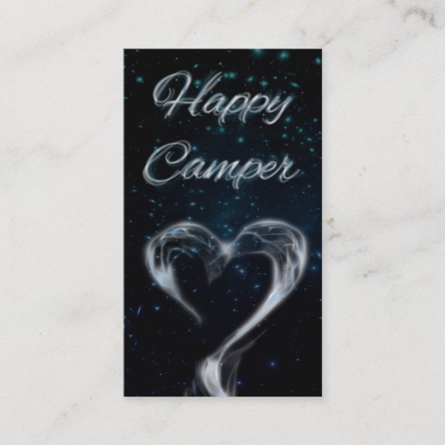 happy camper love smoke business card (Front)