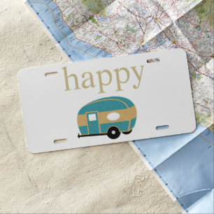 Happy Camper Personality License Plate