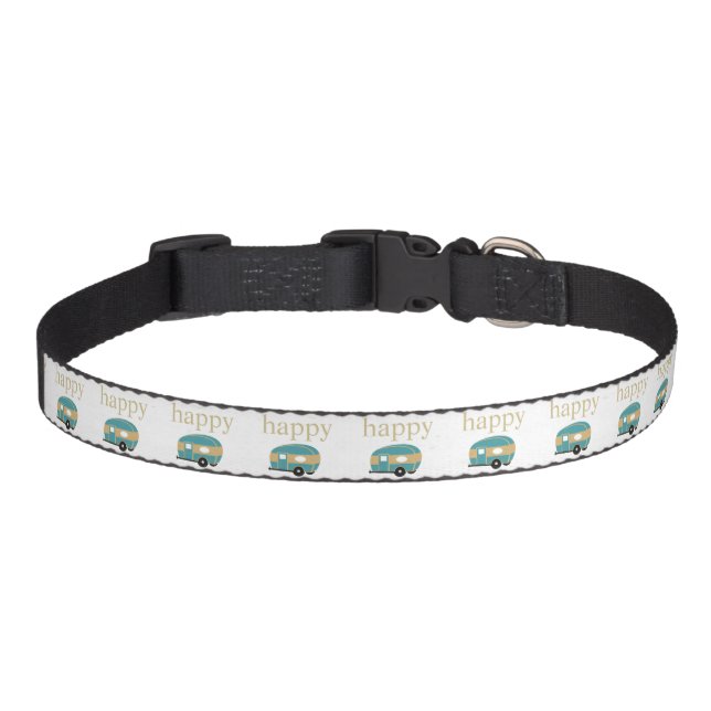 Happy Camper Pet Collar (Front)