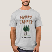 Happy Camper Pine Trees Personalized